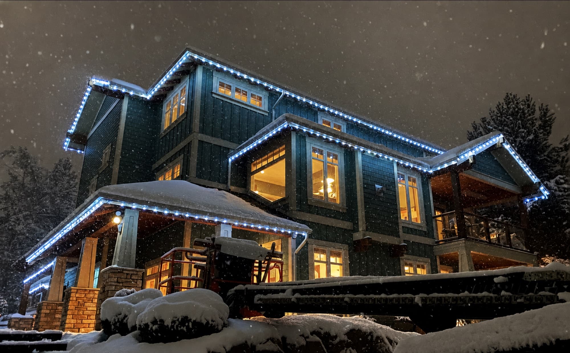 Watts permanent lighting installed by Brink at Predator Ridge, Vernon